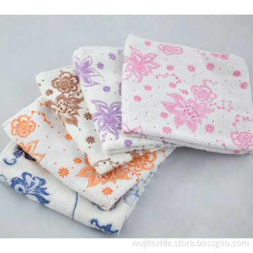 Printed Microfiber Face Towel Hand Towel (WJ-F1073)